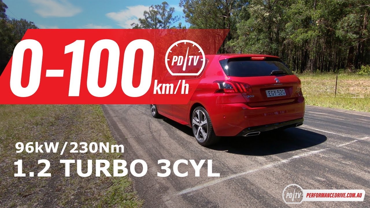 2020 Peugeot 308 GT Line 0-100km/h & engine sound