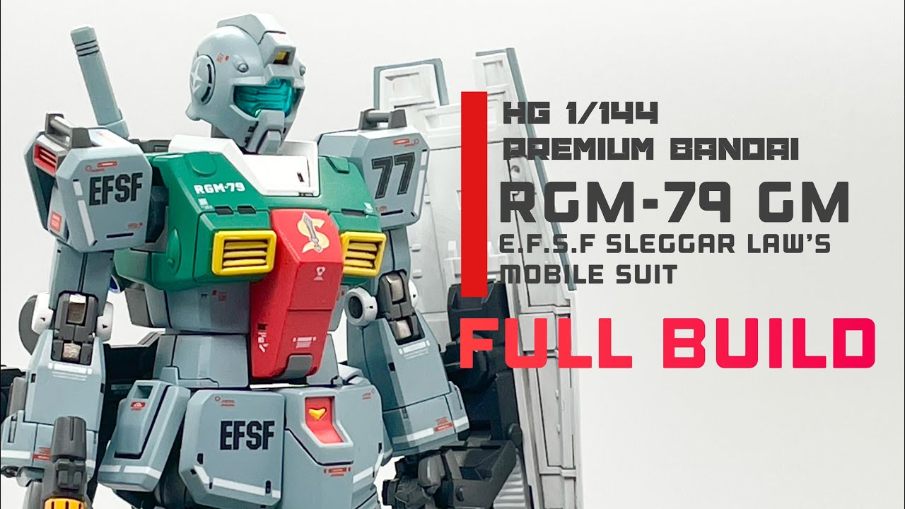 HG スレッガー専用ジム 製作／改修／全塗装（gunpla HG GM SLEGGAR full building）