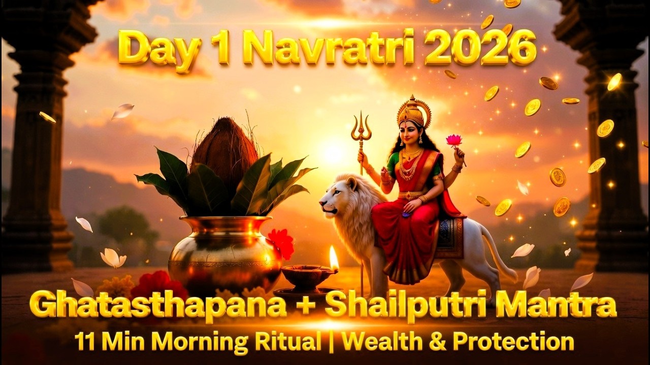 Day 1 Navratri Special 2026 | Shailputri Mantra | 11 Min Morning Ritual for Wealth & Protection