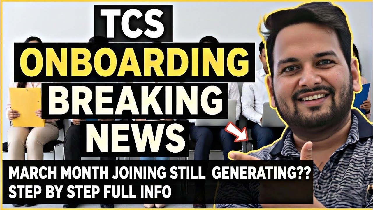 TCS Onboarding Breaking News 🔥 | March Joining Letter Update | Step-by-Step Info