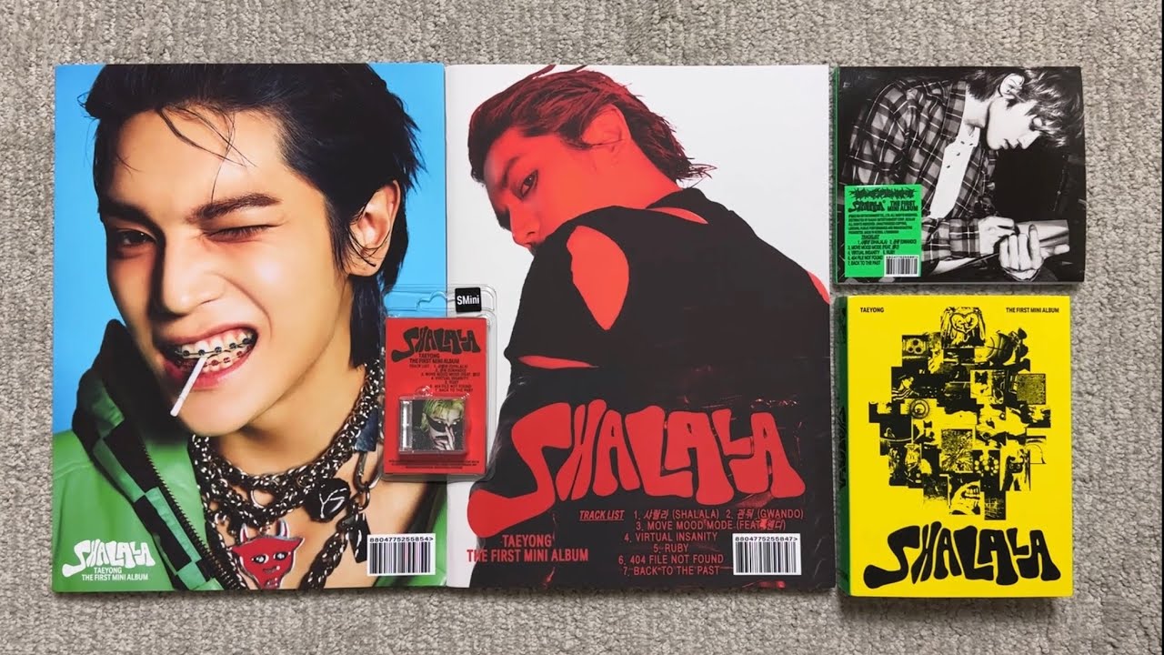 ♡Unboxing Taeyong 태용 1st Mini Album SHALALA 샤랄라 (Collector, Thorn, Archive, Digipack & SMini Ver.)♡