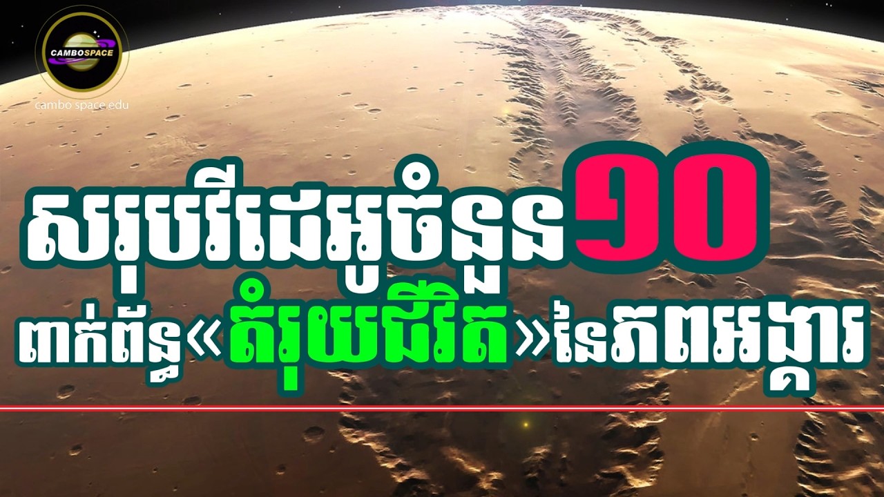ការស្រាវជ្រាវពាក់ព័ន្ធនឹង «តំរុយជីវិត» នៅលើភពអង្គារ (សរុបវីដេអូចំនួន១០)