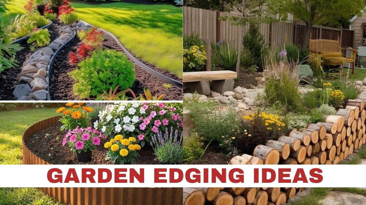 Amazing! 🌿 Garden Edging Ideas 2026 DIY Landscape Border & Flower Bed Edging