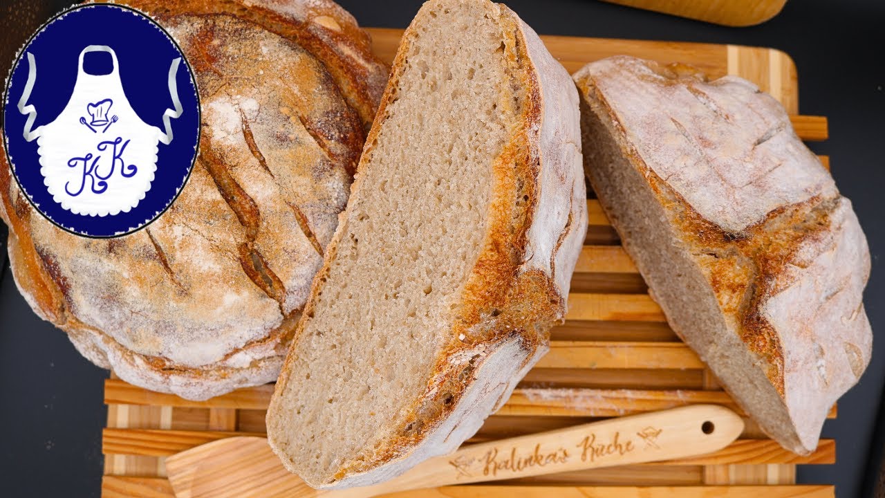 Brot ohne Hefe und ohne langes Kneten, selber backen / perfekt zum Einfrieren