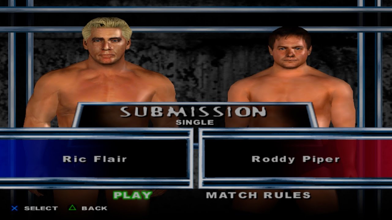 WWE SmackDown! Here Comes the Pain - Ric Flair VS Roddy Piper (SUBMISSION)