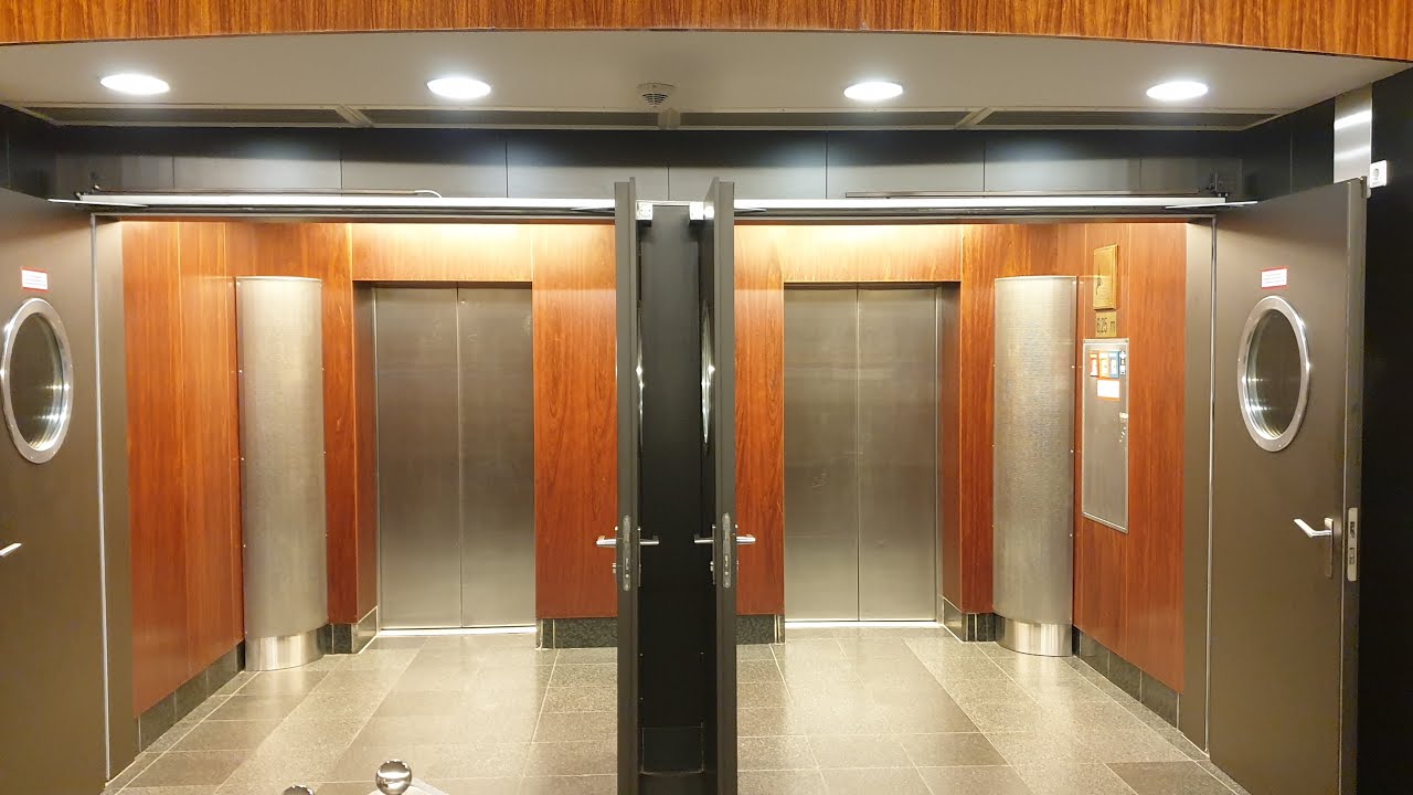 Very fast 2014 ThyssenKrupp Elevators at the TV Tower in Berlin, Germany