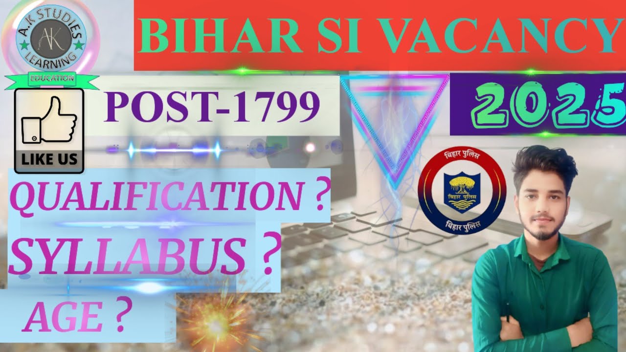 Bihar Police Si vacancy 2025 detail video #biharpolice #daroga #bihar #si #bpssc #vacancy #2025 #new
