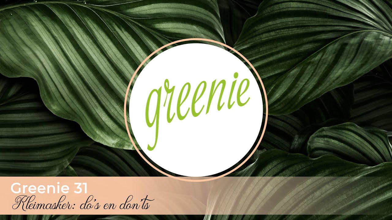 Greenie #31 HAAR DETOX / ANTI BUILD-UP Kleimasker voor je haar
