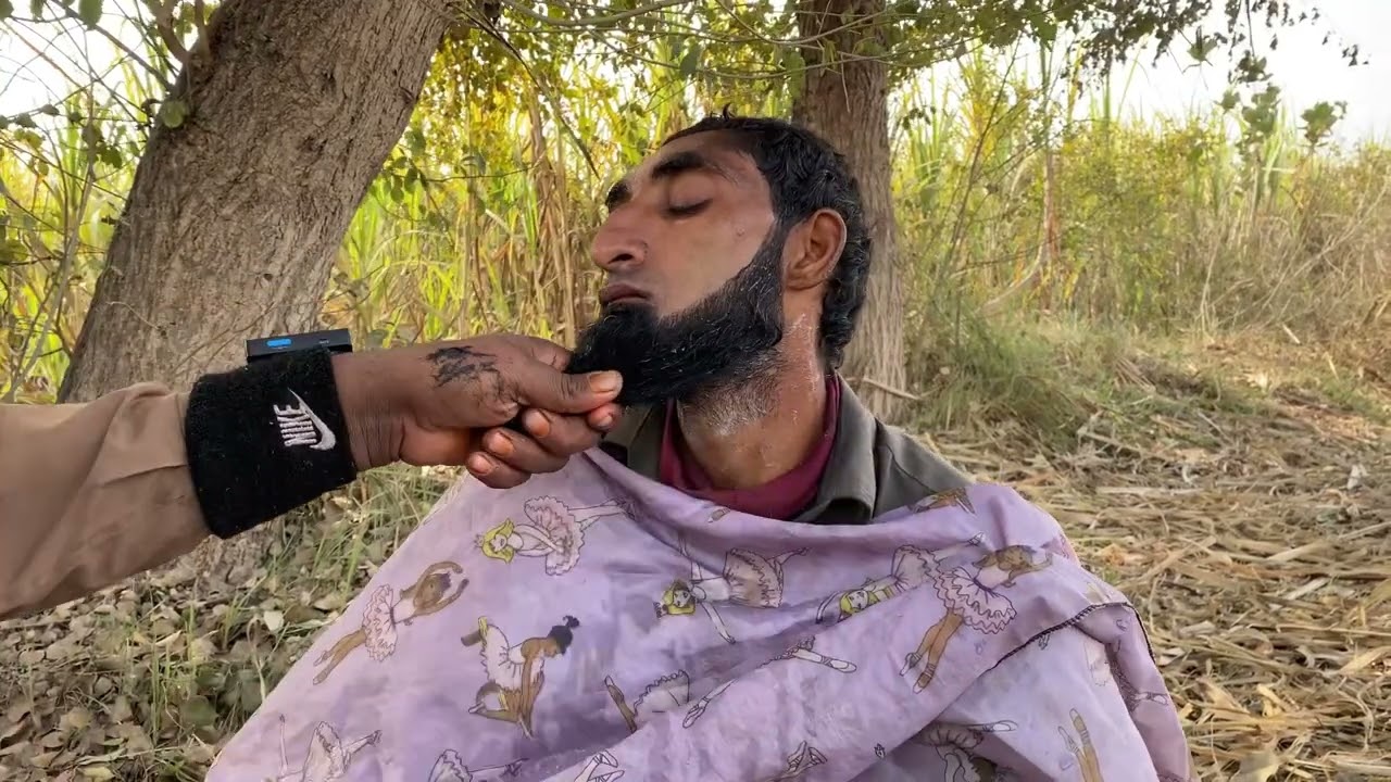  35 year Unbelievable Change ) Barber Help Homeless Man Heart Touching Bread Shaving Video
