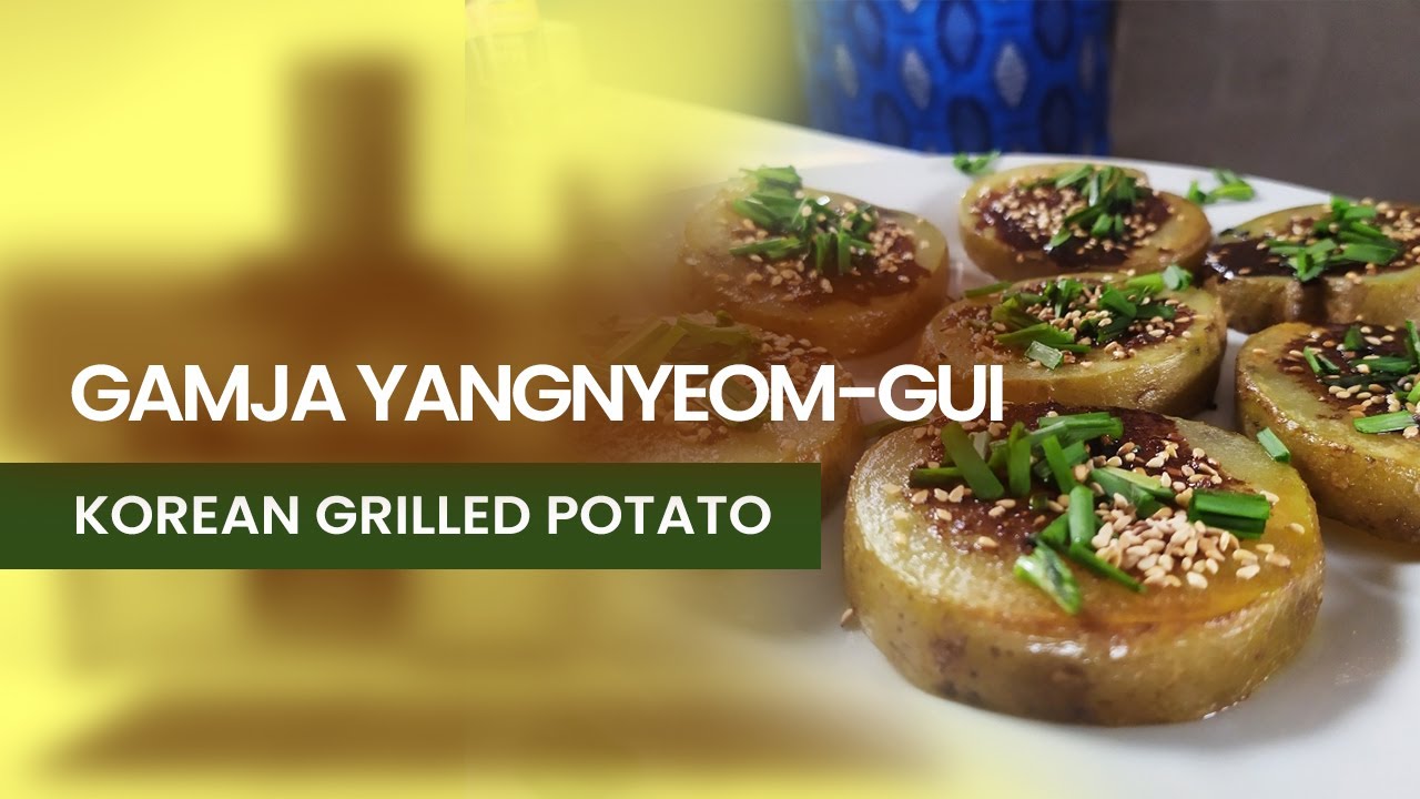 GAMJA YANGNYEOM-GUI || KOREAN TEMPLE GRILLED POTATO || VEGAN FOOD