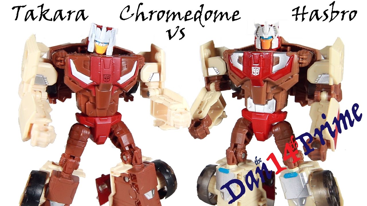 Chromedome Headmaster Stylor Takara Legends 32 vs Hasbro Titans Return Transformers