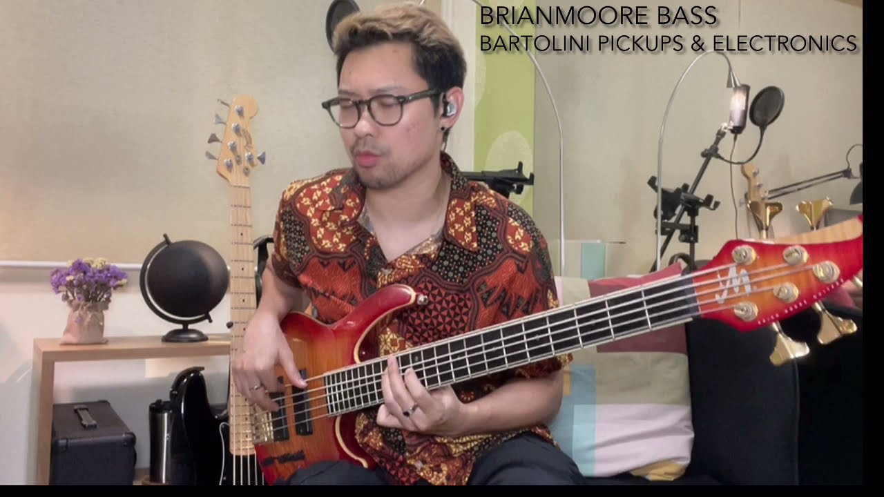 Brian Moore 5-Sting Bass Bartolini Pickups & Electronics By MocLowoutput