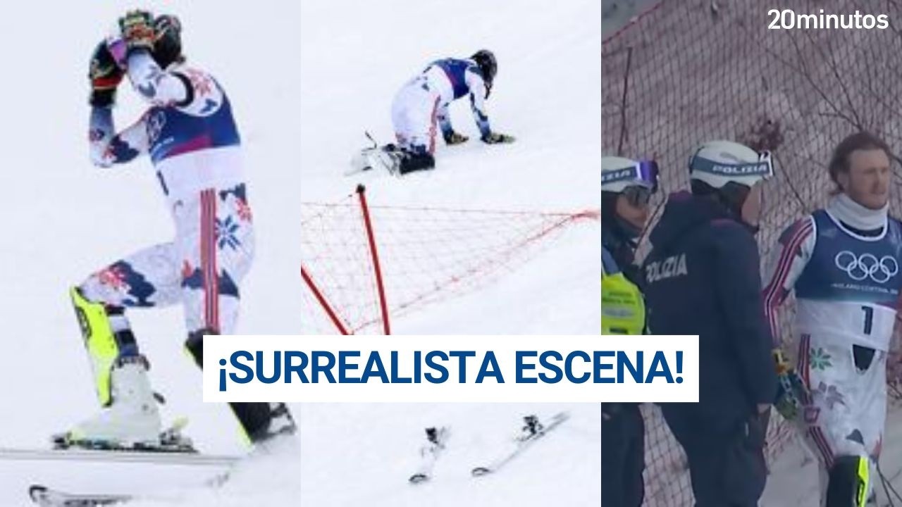 JUEGOS DE INVIERNO: surrealista escena de McGrath