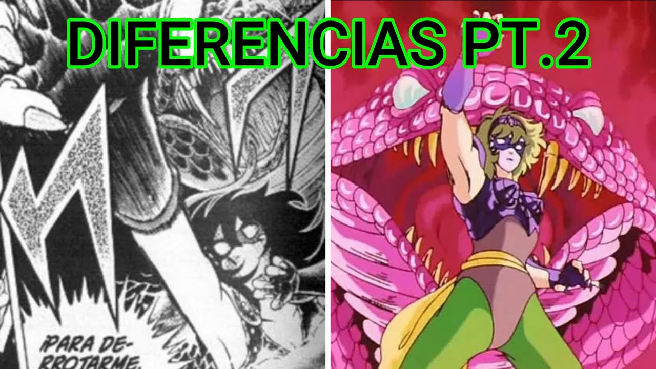 Saint Seiya manga vs anime parte 2: Shaina vs Seiya