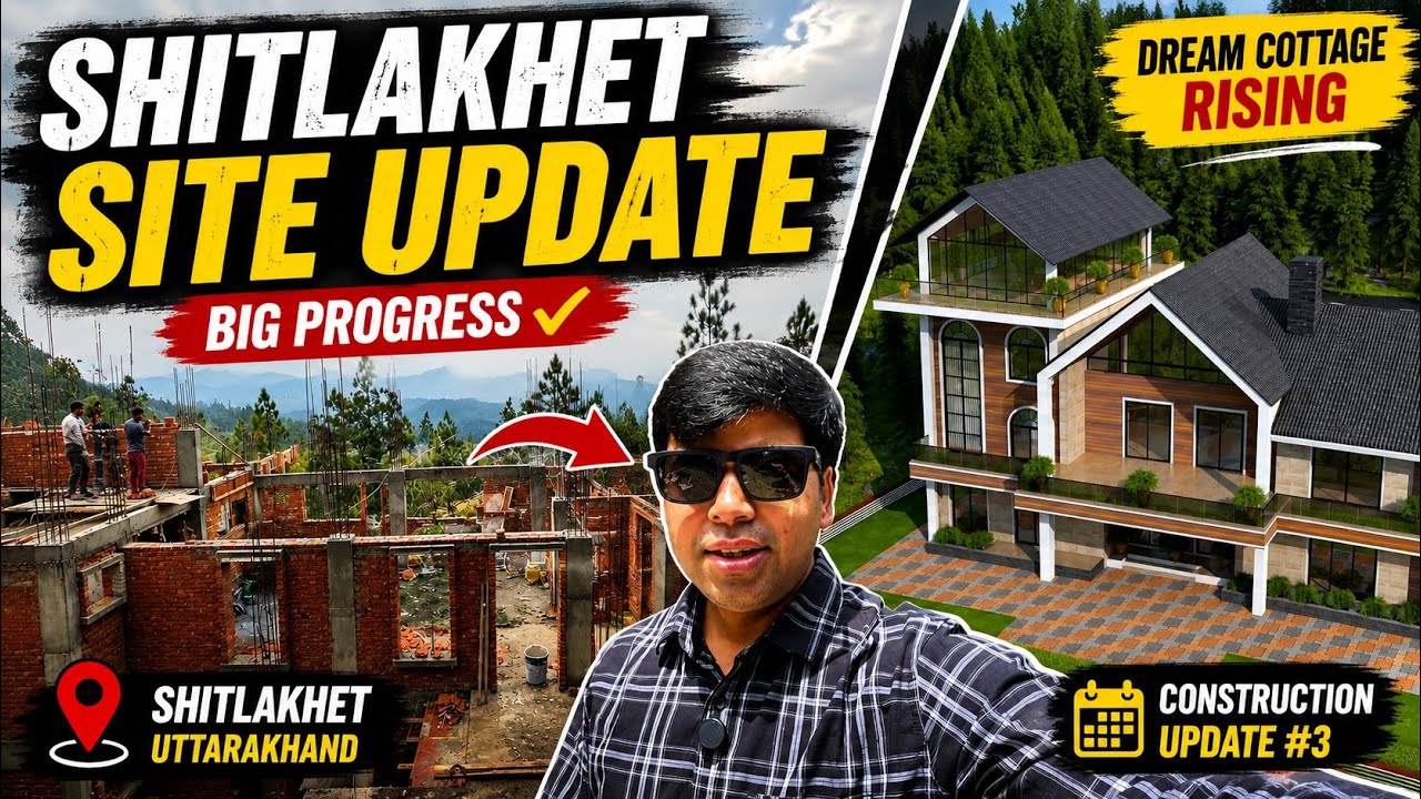 Dream Cottage Progress in Shitlakhet 🏡 | Construction Update | #uttarakhand