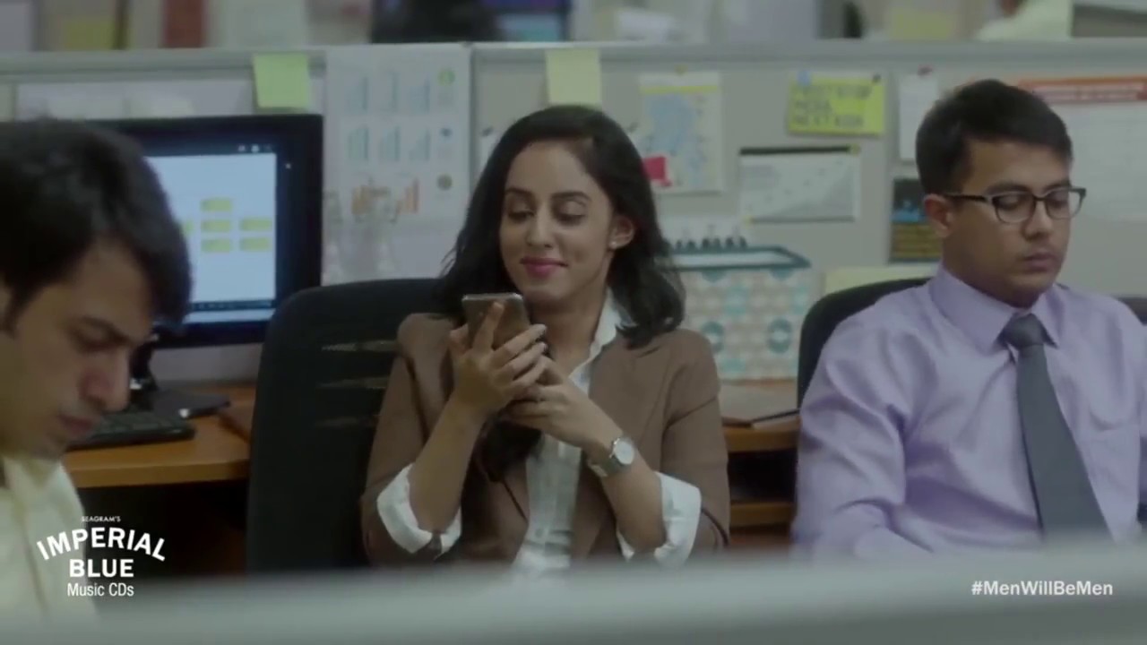 In Office:  Men Will Be Men ( Imperial Blue Ad )