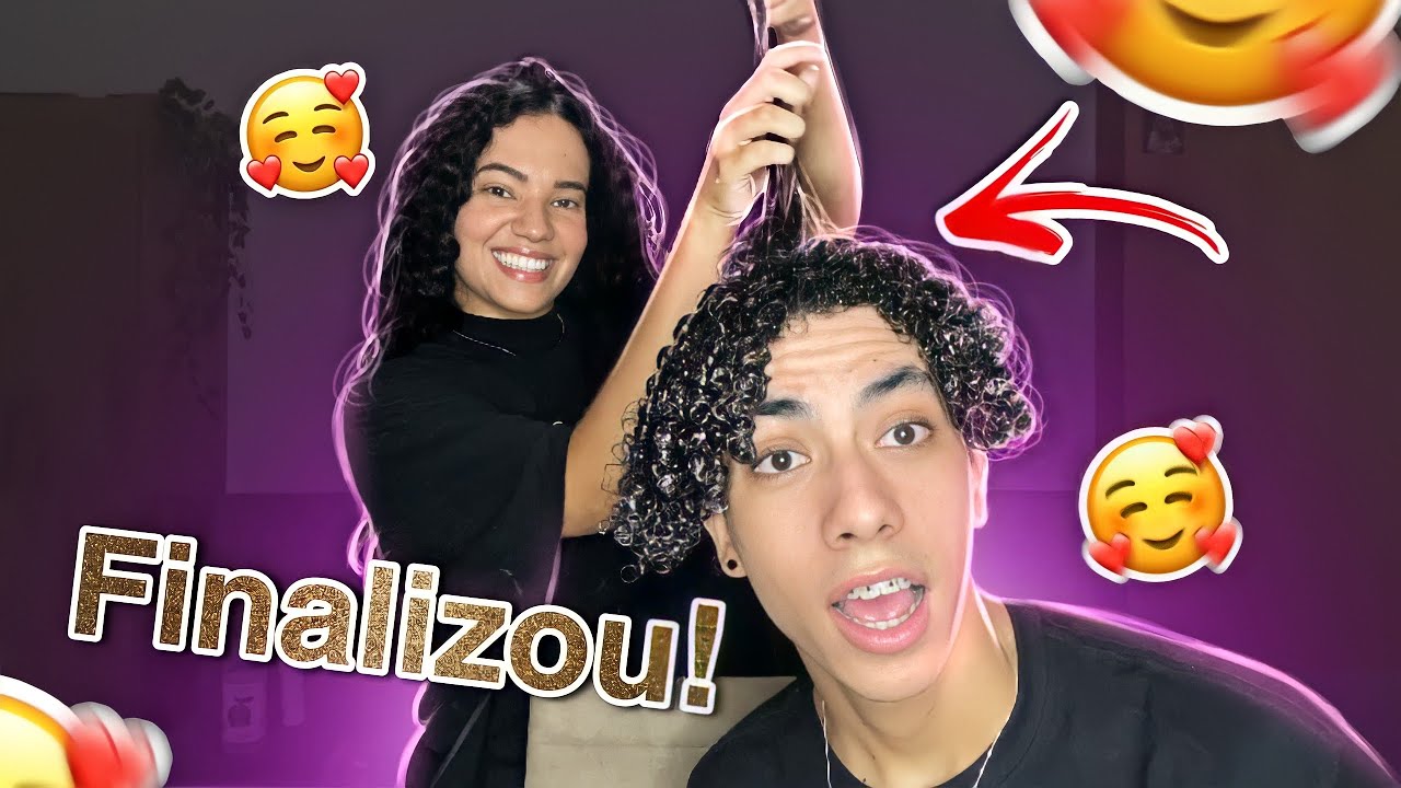 MINHA CRUSH FINALIZOU MEU CABELO 😍🥰