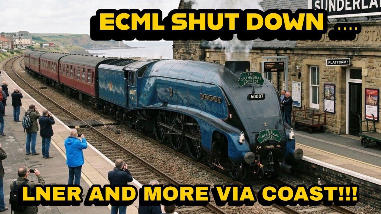 ECML Shut down |   Durham Coast Diversions 2026 | #railway200  #trainspotting #youtubeshorts 
