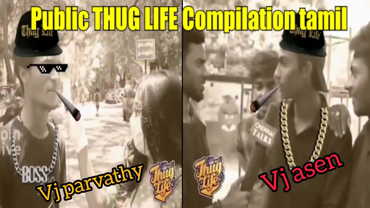 Public THUG LIFE Compilation tamil... Best Thug life Tamil....
