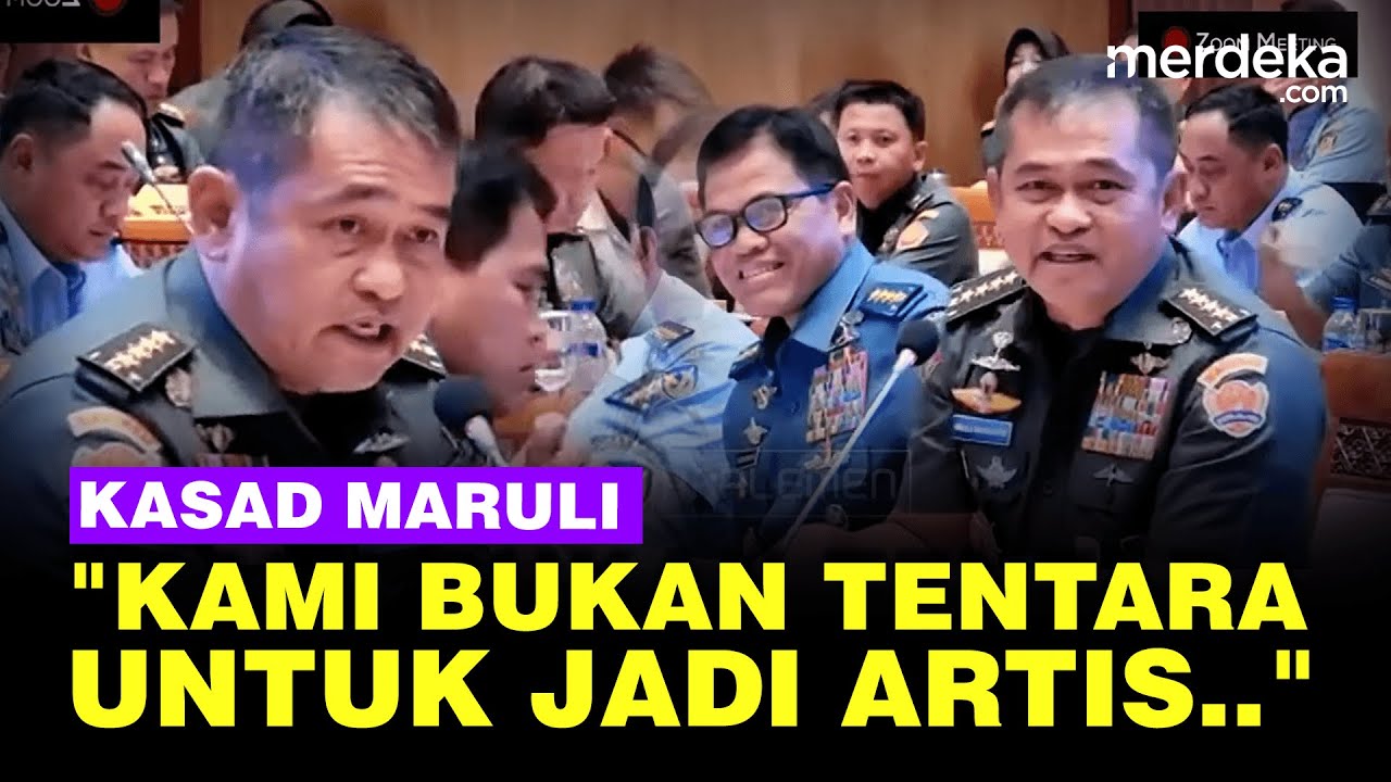 Kasad Jenderal TNI Maruli Depan DPR: Kami Bukan Tentara untuk Jadi Artis...