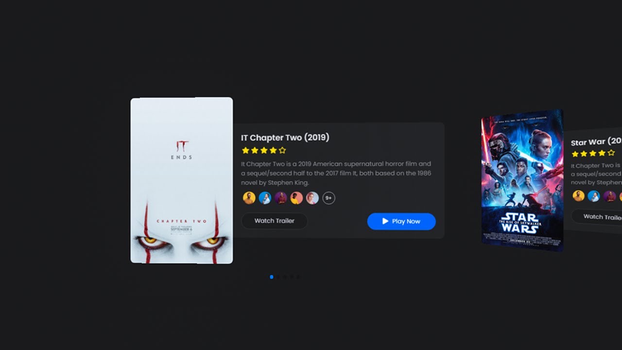 How To Make Movie Slider in HTML CSS and JavaScript