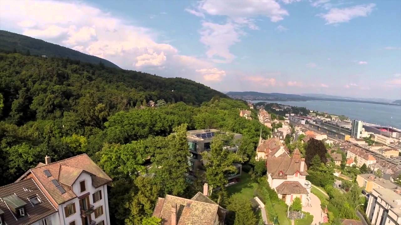 Voici quelques belles images aériennes filmé dans la région de Neuchâtel