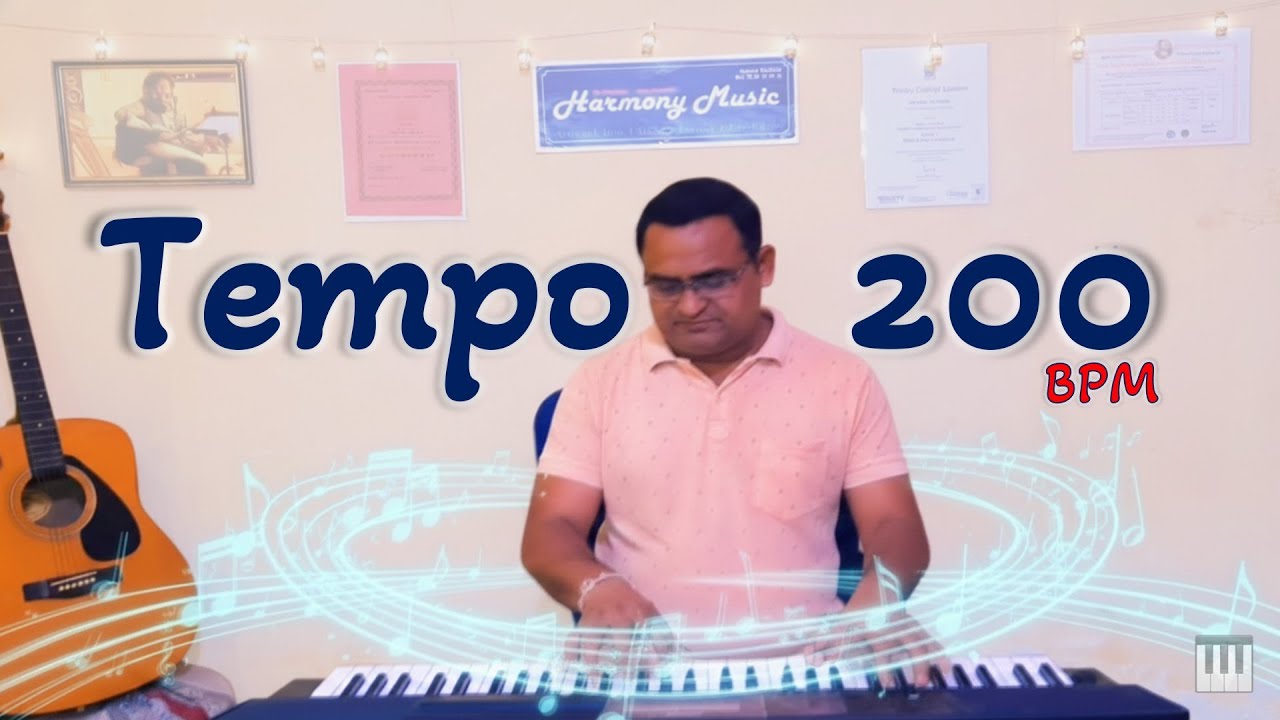 Demo Playing In TEMPO 200 BPM | Circle of Fifths | Piano Warm Up & Rhythm
