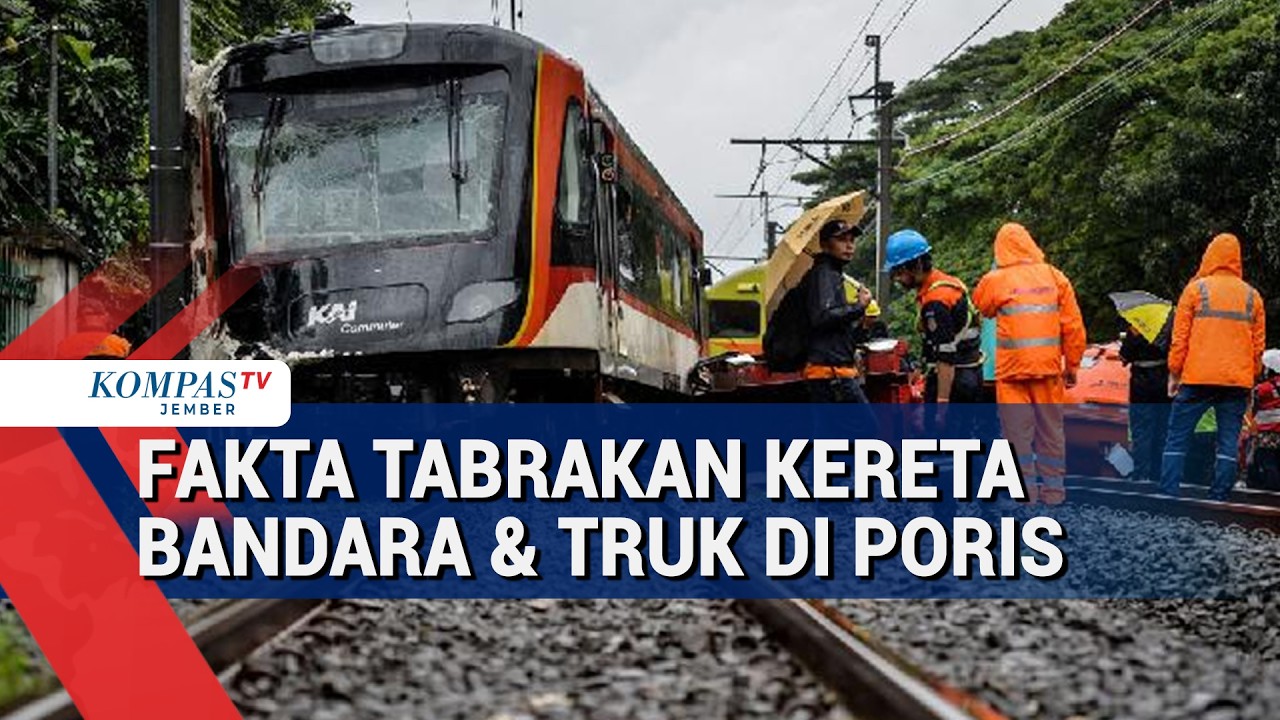 Proses Evakuasi Kereta Bandara Soetta yang Keluar Jalur