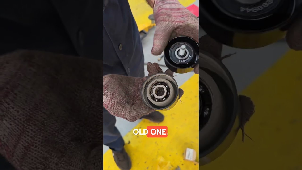 Idler Pulley Replacement 🔧#automobile #mechanic #diy #tips #tipsandtricks #auto
