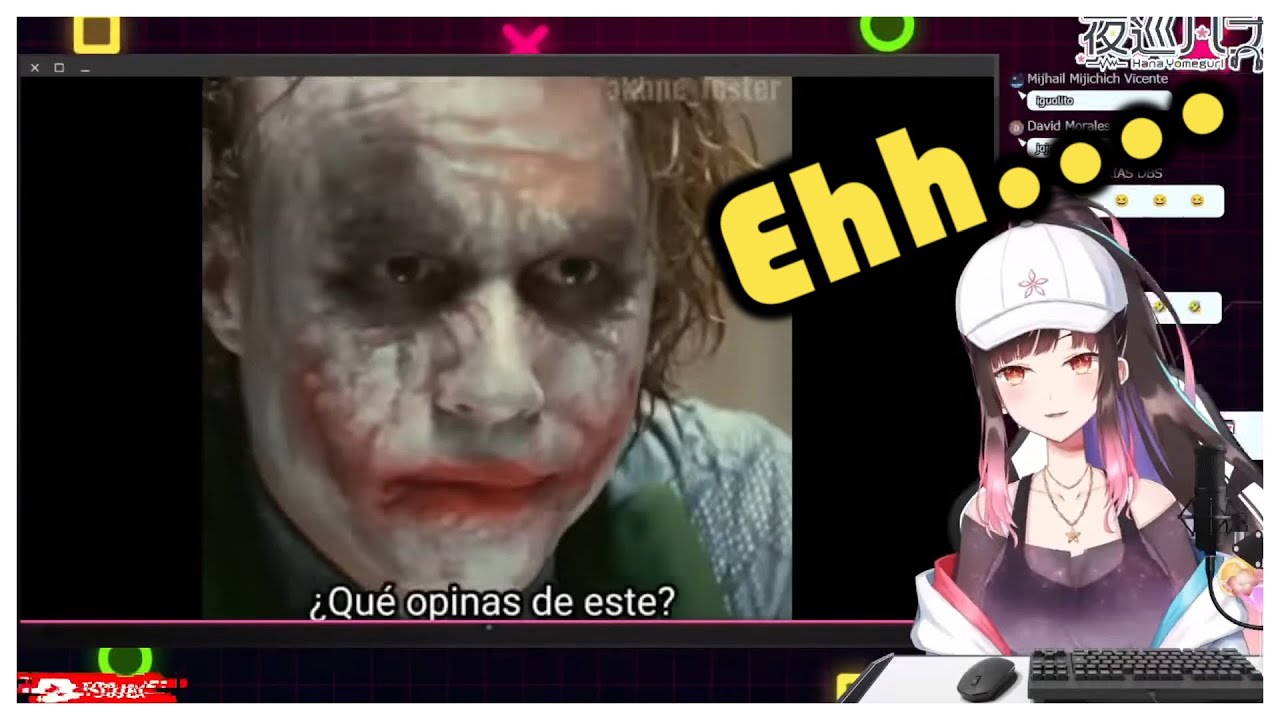 Vtuber JAPONESA reacciona a ''El Guas&oacute;n explic&aacute;ndole memes de ANIMES al Batman'' - Hana Yomeguri