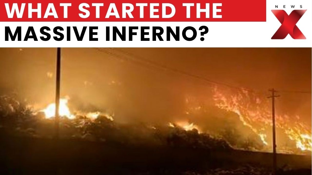 Tamil Nadu Fire: Shocking Video Shows Massive Blaze at Karur Municipal Garbage Dump | NewsX