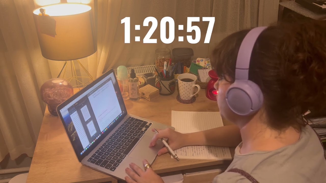 Real Time STUDY WITH ME (no music, no break): 90 MINS - BENİMLE DERS ÇALIŞ