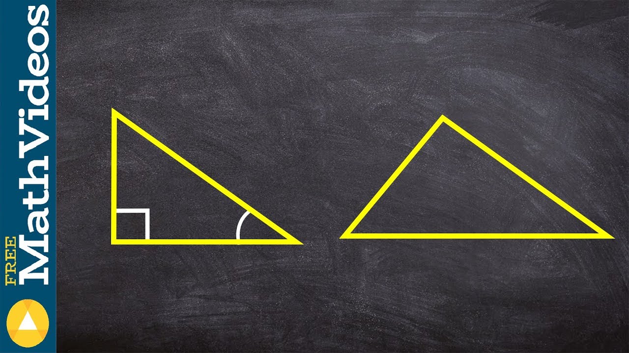 How does an oblique triangle compare to a right triangle