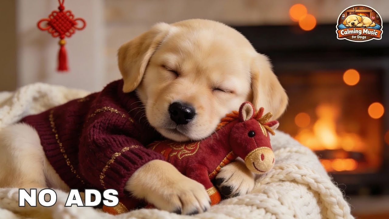 12 HOURS of Dog Calming Music For Dogs🎵Anti Separation Anxiety Relief Music🐕Sleep Dog Healing🎧💗