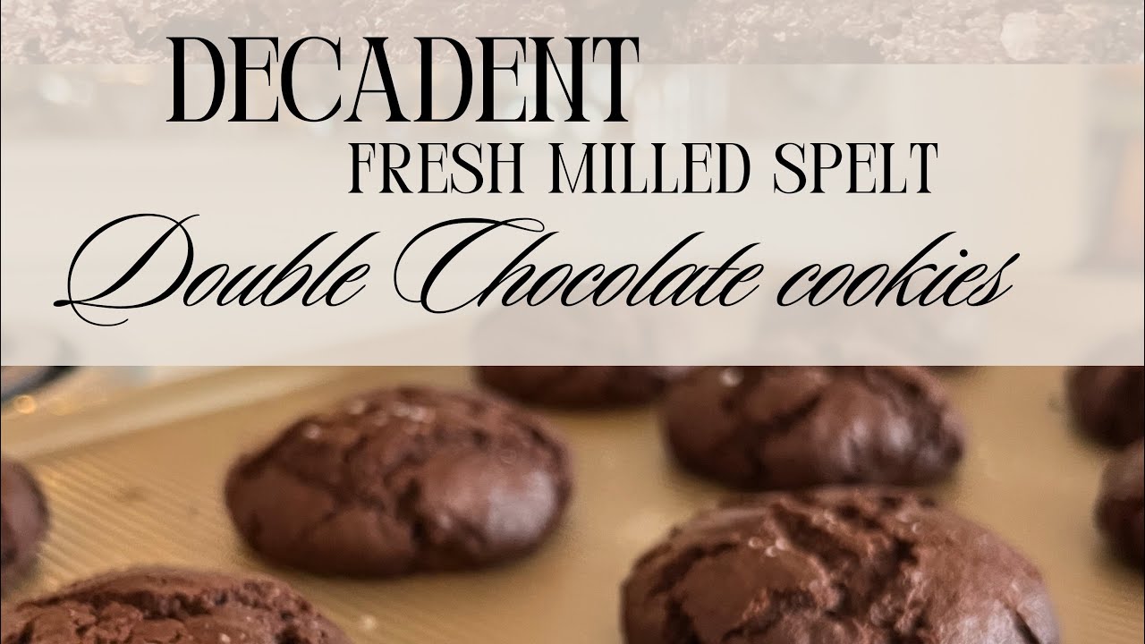Decadent Fresh Milled Double Chocolate Chip Cookies 