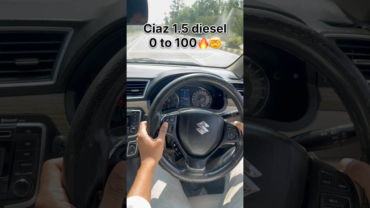 ciaz 1.5 diesel 0 to 100 test 😱🔥#ciaz #marutisuzuki #speed #race #0to100 #trending #viral #million