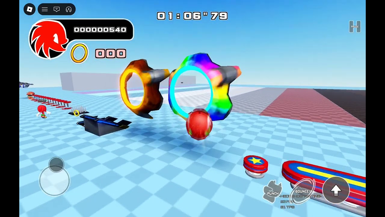 Playing a sonic game on roblox!
