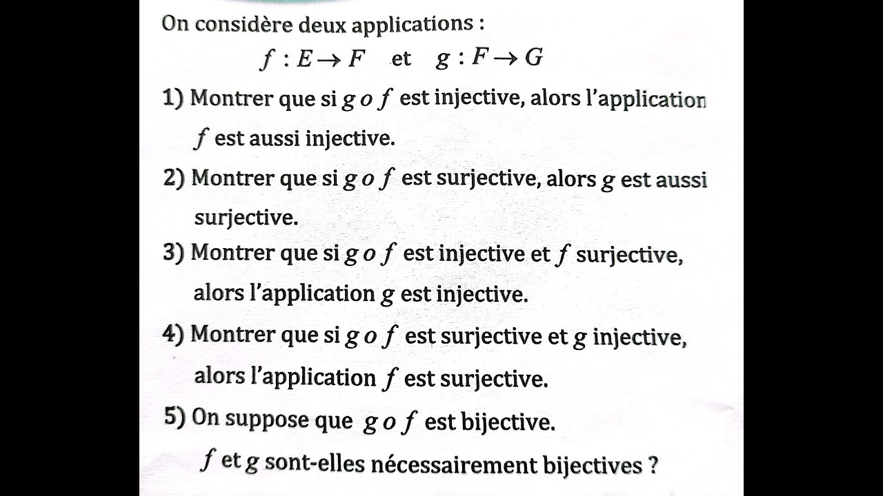 Applications Al moufid 1SM Exercice 49