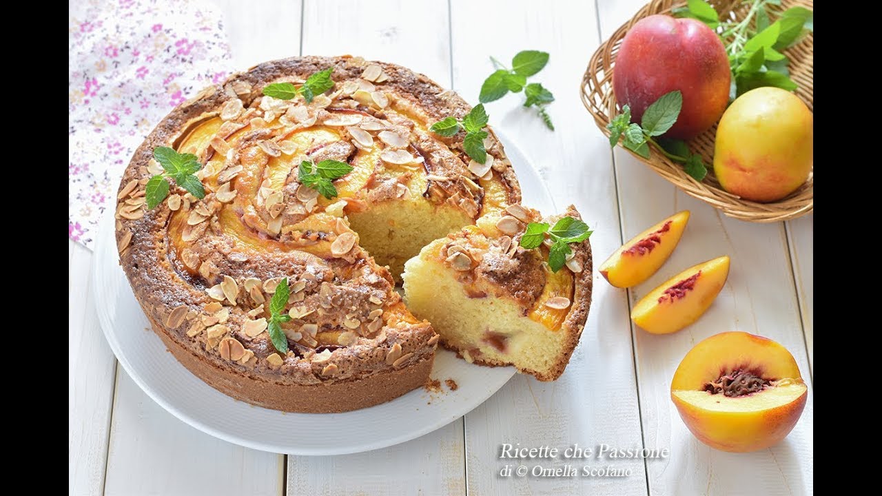 Torta di pesche allo yogurt - Ricette che Passione