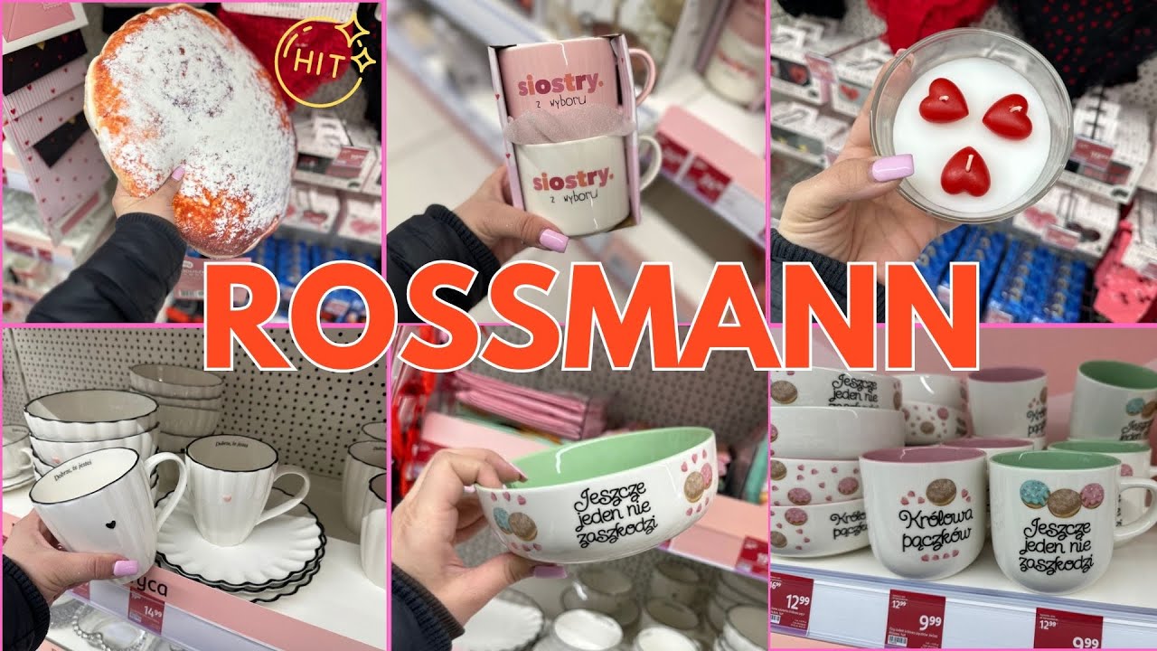 ROSSMANN 🍩💖🍩 PĄCZUSIOWE SZALEŃSTWO ➡️ PODUSZKA HIT❗KOLEKCJA WALENTYNKOWA CUDNE KUBECZKI SUPER CENY 👍