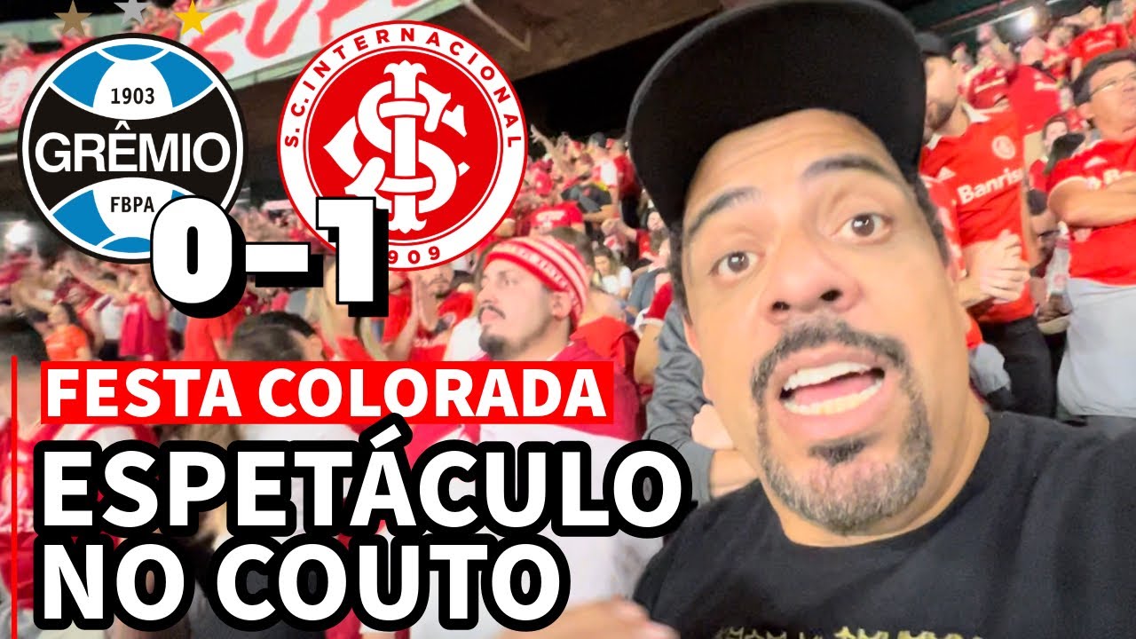 INTER VENCE GRENAL NO COUTO PEREIRA COM SHOW ESMAGADOR DAS TORCIDAS - GRÊMIO 0 x 1 INTER - É OS GURI