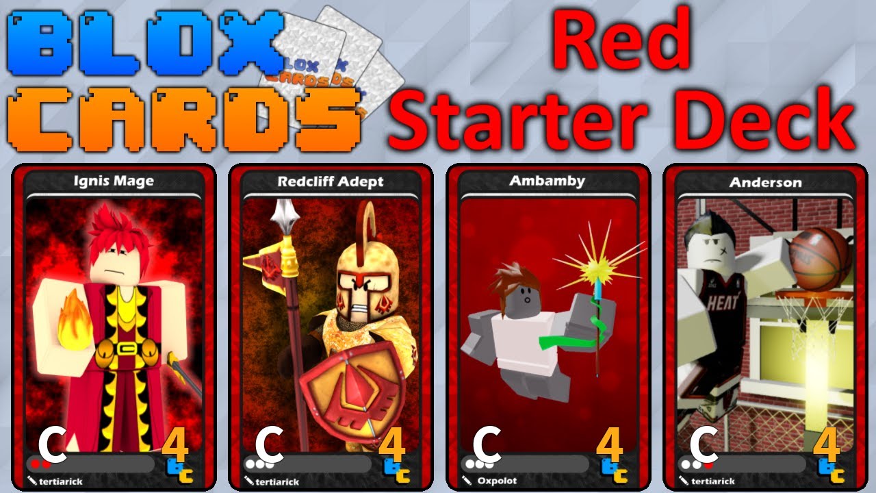 Blox Cards - Red Starter Deck Walkthrough
