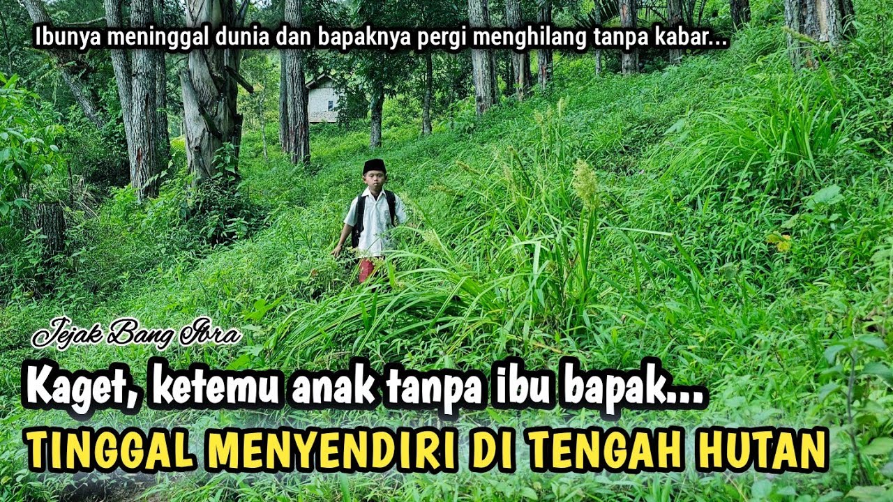 INILAH REVIN BOCAH PEMBERANI YANG TINGGAL MENYENDIRI DI TENGAH HUTAN ANGKER TANPA IBU DAN BAPAK...