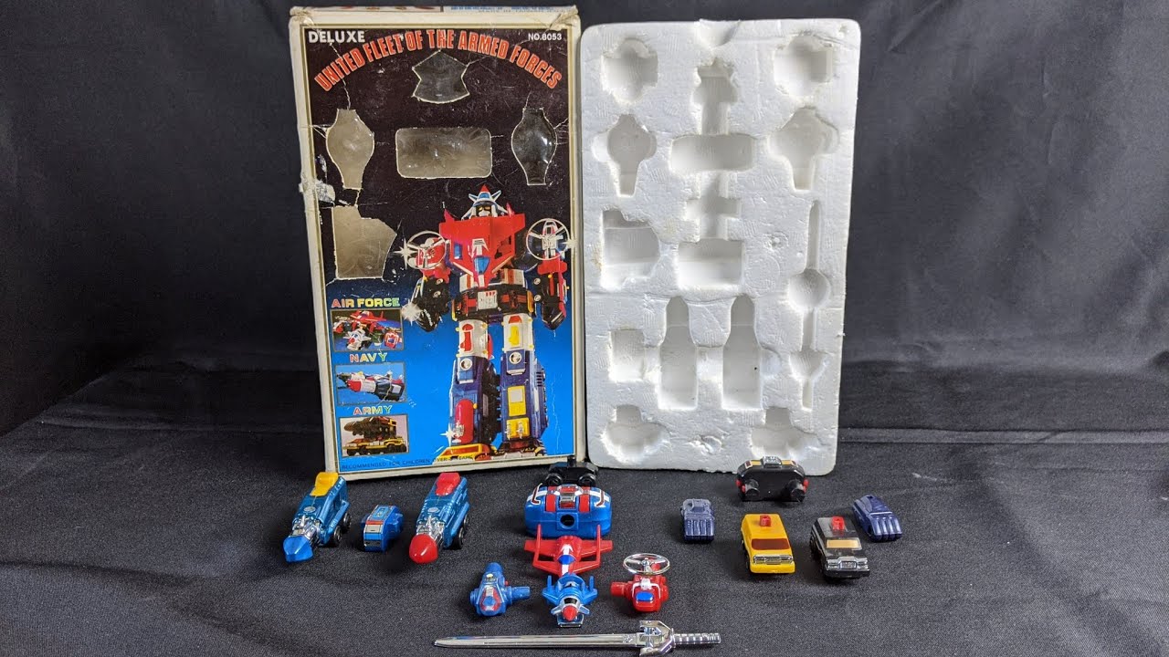 Vehicle Voltron  mini Dairugger XV KO United Fleet of the Armed Forces toy review