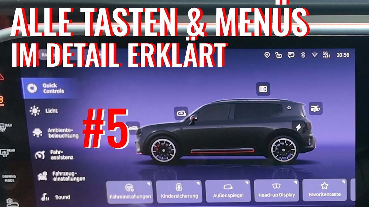 Alle Tasten  & Menüs erklärt – Smart #5 Brabus Infotainment & Navigation | Vollständige Übersicht