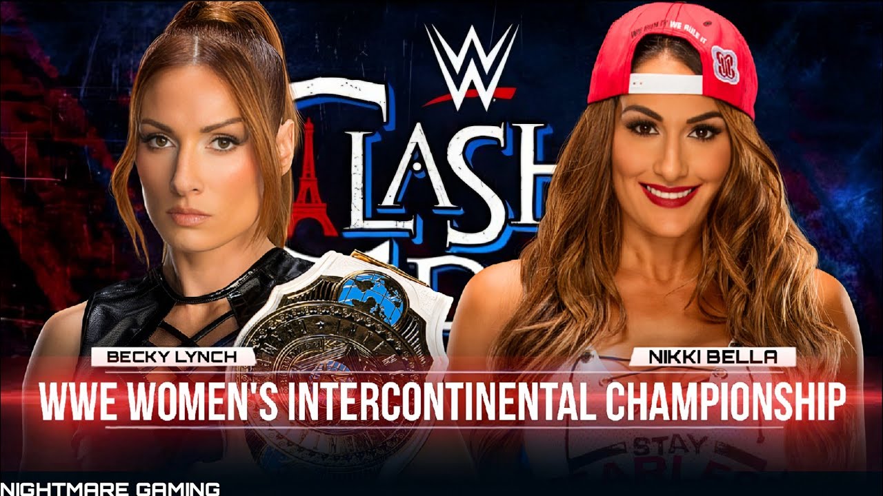 WWE 2K25 | Becky Lynch VS Nikki Bella - WWE Women's Intercontinental Championship | Clash at Paris
