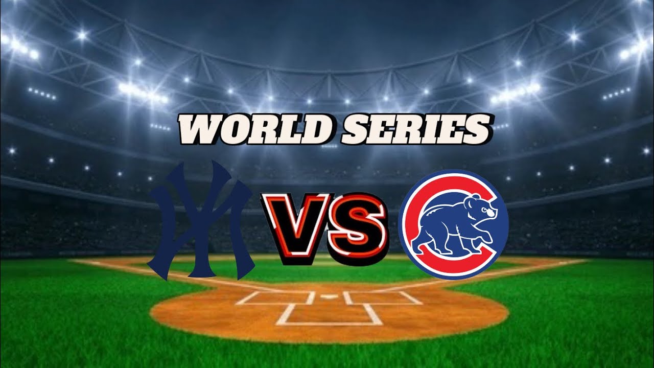 Yankees VS cubs   the winter league World Series  game 4