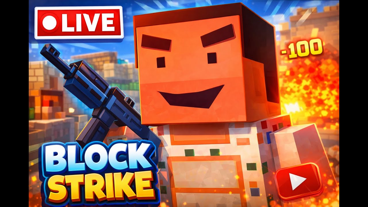 (🔴AO VIVO) Block Strike - Grind de XP + Resenha