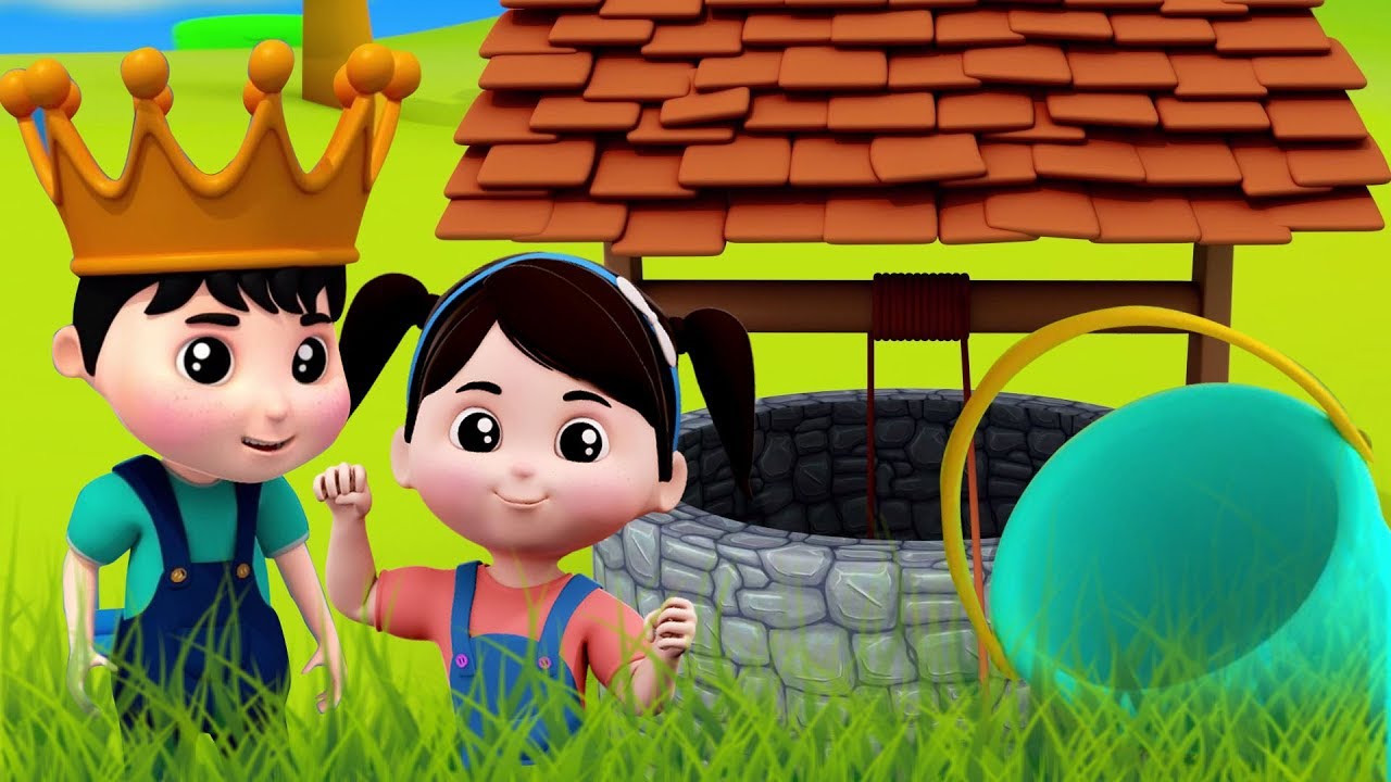 Jack et Jill est allé jusqu'à la colline | comptines françaises | enfants chansons | Jack and Jill