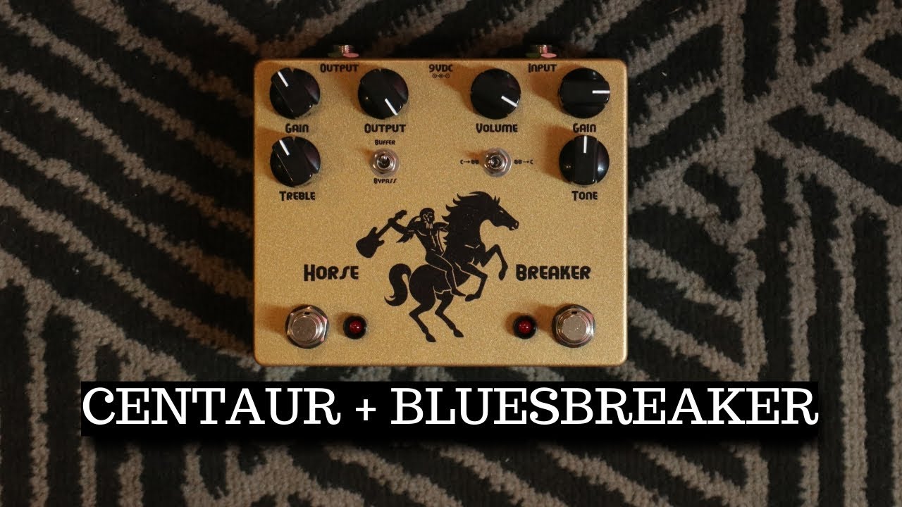 Демонстрация педали овердрайва CERIATONE HORSE BREAKER: Klon Centaur и Marshall Bluesbreaker в од...